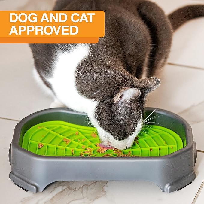Neater Pet Brands - Pets - Neat-LIK Pad with Mess-Proof Tray Keeps Floors Clean