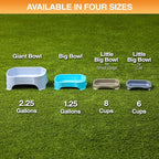 Neater Pet Brands Extra Large Water Bowl for Dogs, Outdoor Dog Water Bowl (2.25 Gallon Extra-Large Capacity), Big Trough Style Food Dish for Indoors or Outside, No Spill Large Dog Bowls, Dark Blue