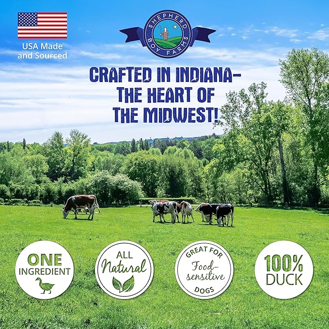 Freeze Dried Dog and Cat Treats, Duck Heart, All Natural Freeze-Dried Dog Treat & Snack, Made in USA, High in Protein, Essential Nutrition of Raw Food, Single Ingredient 3oz